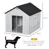 LAOTIES Plastic Dog House with Door,All Weather Outdoor and Indoor Pet Shelter for Small and Medium Dogs - 3 of 4