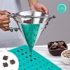 O'Creme 96 Cavity Square Mini Brownie Silicone Mold for Chocolate Truffles, Ganache, Jelly, Candy, Pralines, and Caramels - 2 of 2