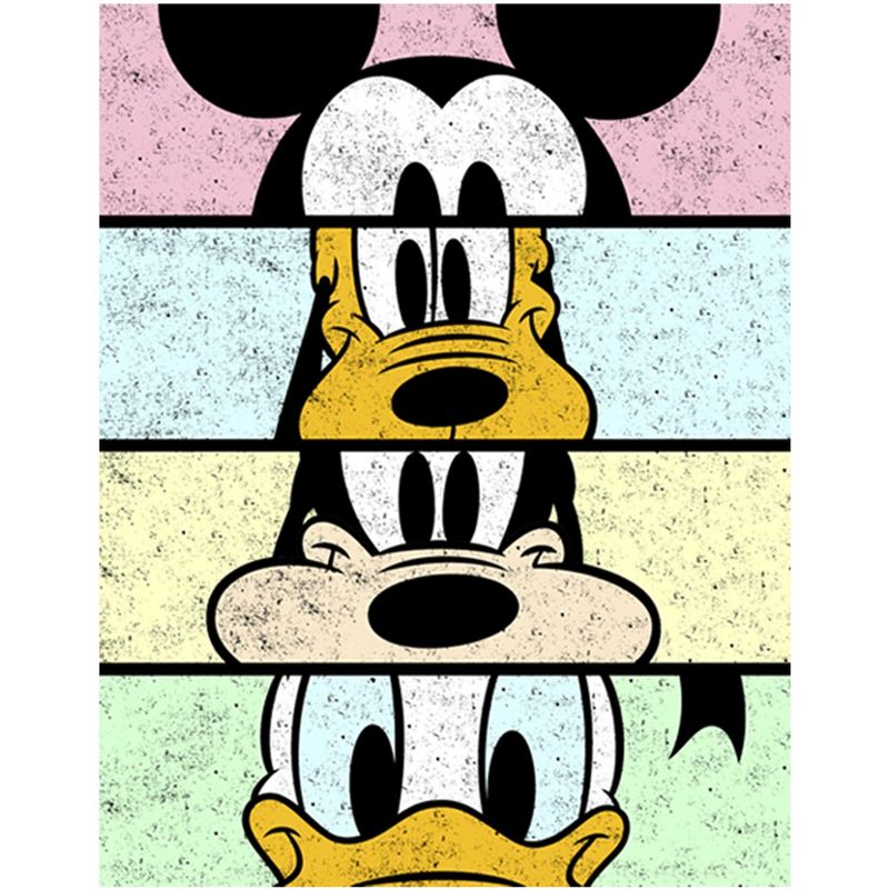 Boy's Disney Mickey & Friends Cropped Portraits T-Shirt, 2 of 5