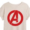 Women's - Marvel - Avengers A Logo Oversized Graphic T-Shirt - 2 of 4