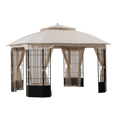 Pacific Casual 8 X 8 Steel Pergola With Retractable Top Target