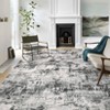 Modern Abstract Area Rugs Washable , Soft Large Bedroom Rug - 2 of 4