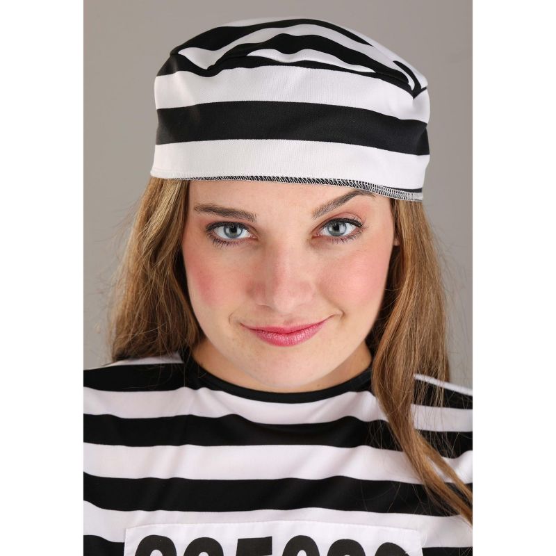 HalloweenCostumes.com Women's Striped Prisoner Costume, 4 of 9
