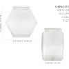 Cornucopia Brands Gallon Plastic Container Candy Jars, 2pk; Hexagon Shaped Countertop Display Containers; Cookie / Snack Storage - 3 of 4