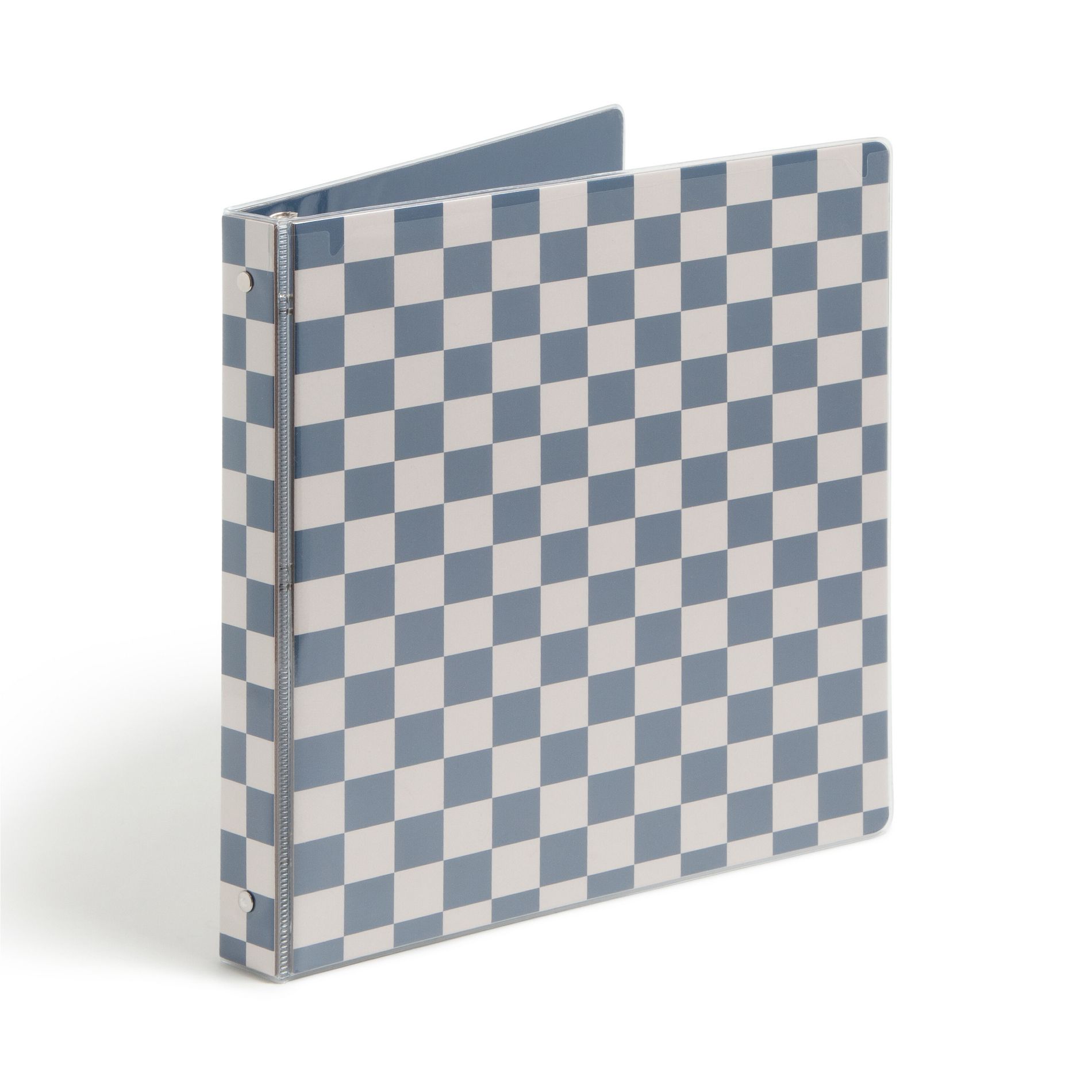 U Brands 1" Clear View Ring Binder Preppy Playground