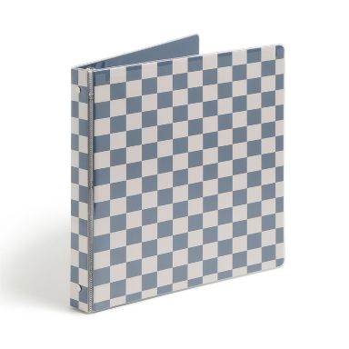 U Brands 1" Clear View Ring Binder Preppy Playground