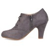 Journee Collection Womens Leona Inside Zip Block Heel Booties - 2 of 4
