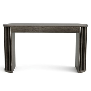 Resenkos Entryway Table, Console Sofa Table,59" Console Table, Modern Accent Table Sofa Table Brown - 1 of 4