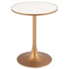 Zuo Bite Bistro Table Beige And Gold - 3 of 4
