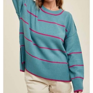 Women's Striped Sweater - WISHLIST S - 1 of 2