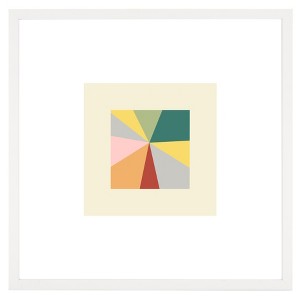 Cornerstone Of Color - 16" X 16" - Yellow/Blue Green - Framed Wall Art - WLA2056 - Safavieh - 1 of 4