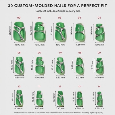Glamnetic Salazar Slytherin Press-On Nails - 30 ct - Ulta Beauty