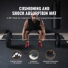 VEVOR 0.56 Inch Thick Gym Floor Mats, 12 Tiles Rubber Top with EVA Foam, 24" x 24" Gym Flooring Workout Mats with 48 sq.ft Coverage, Black - 3 of 4