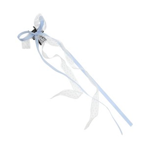Unique Bargains Bow Ribbon Polkadot Hair Clips 1 Pc - 1 of 4