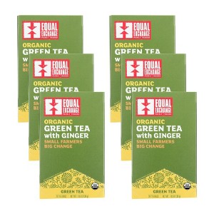 Equal Exchange Organic Green Tea With Ginger - Case of 6 boxes/20 bags - 1 of 4