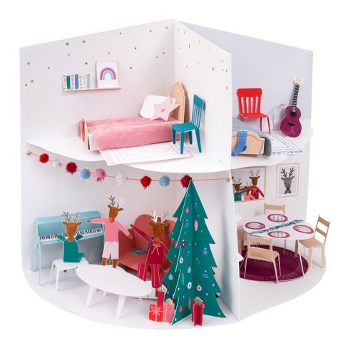 meri-meri-festive-house-paper-craft-advent-calendar-pack-of-1-target