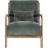 RISOKEYS Mid-Century Modern Accent Chair with Pillow: Stylish Corduroy Upholstery & Easy Assembly - for Living Room, Bedroom, Balcony Decor - 4 of 4