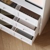 FUFU&GAGA Multifunctional Combination Dresser with Open Storage Shelves White - 4 of 4