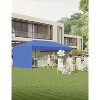 10x20 Pop Up Canopy Tent with 4 Sidewall, Heavy-Duty Gazebo Rust-Proof Frame with 3 Adjustable Heights UV Protection for Beach Party Garden - 4 of 4