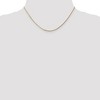 Black Bow Jewelry 1.3mm, 14k Yellow Gold, Solid Curb Chain Necklace - 2 of 4
