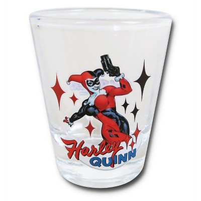 Adult Harley Quinn Stance Mini Glass