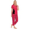 Collections Etc Peeking Kitten Capri Pj Set - 4 of 4