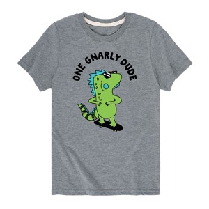 Boys' - Instant Message - One Gnarly Dude Short Sleeve Graphic T-Shirt - 1 of 4