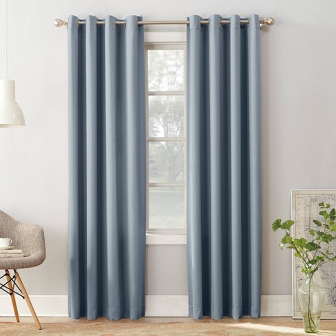 54x18 Seymour Energy Efficient Rod Pocket Curtain Valance Navy - Sun Zero  : Target