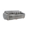 JUJABU 84" Corduroy Modern Sofa, Sectional Love Seat Couch with Upholstered - 2 of 4