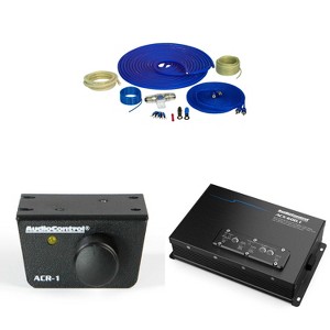 AudioControl ACX-600.1 All Weather 600 Watts RMS @2OHM Monoblock Amplifier with 4 Gauge OFC Pure Copper Wiring Kit and ACR-1 Bass Knob Remote - 1 of 4