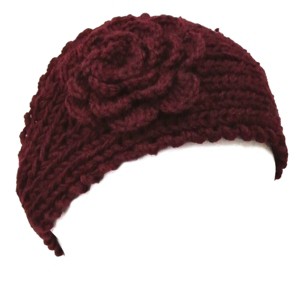 Hand Knit Floral Headband - 1 of 1