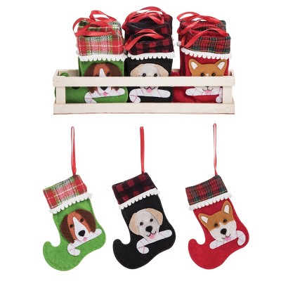 Gallerie II Doggie Mini Stocking Ornament, A/24