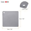 Unique Bargains Silicone Heat Resistant Multi-purpose Trivet Mat 4 Pcs - 2 of 4