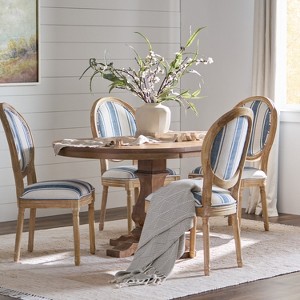 Christopher Knight Home Naclerio French Country Fabric Upholstered Wood 5 Piece Dining Set - 1 of 4