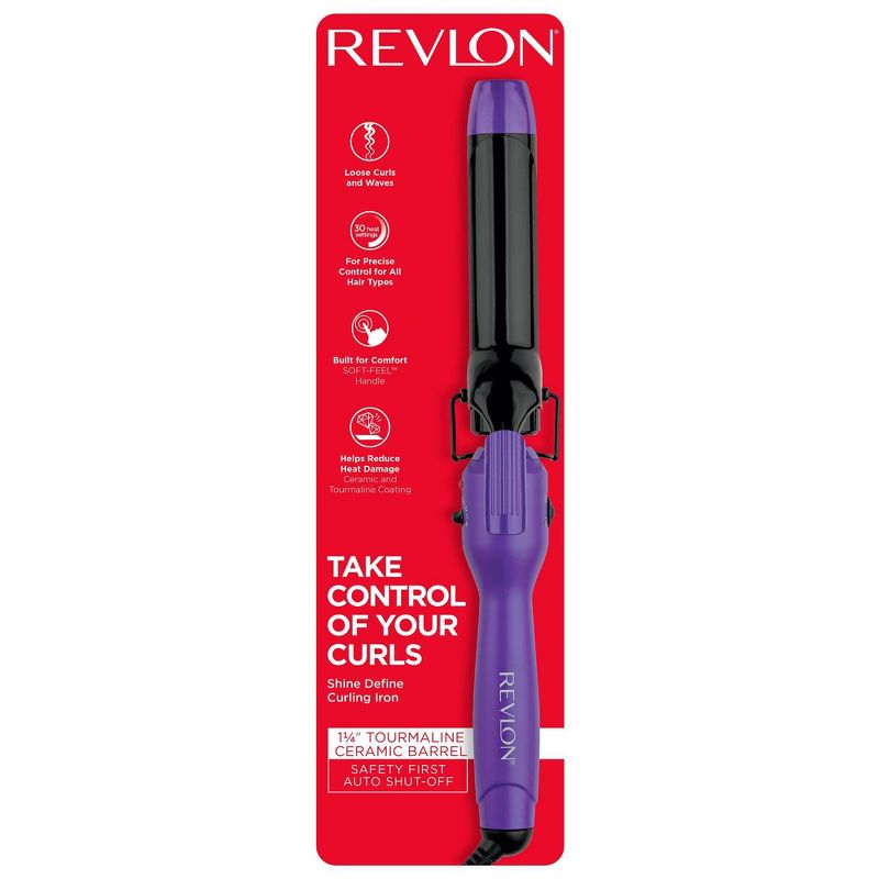 Revlon Pro Collection Soft Feel Curling Iron 1-1/4" Purple, 5 of 6