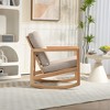 PexFix Modern Upholstered Accent Chair Leisure Armchair with Rubber Wood Frame - 2 of 4