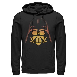 Men's Star Wars Halloween Darth Vader Pumpkin Pull Over Hoodie - 1 of 4