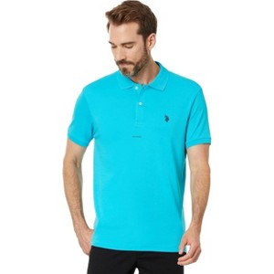 U.S. Polo Assn. Men's Slim Fit Interlock Polo Shirt - 1 of 4