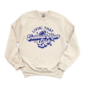 Simply Sage Market Women's Graphic Sweatshirt Livin' That Football Mom Life - 1 of 4