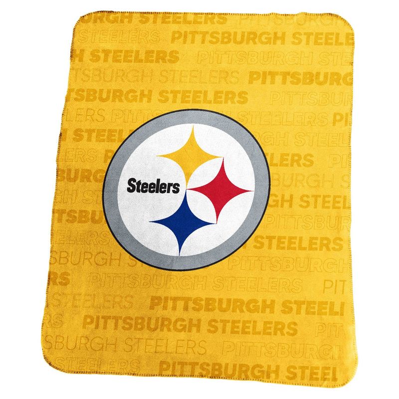 NFL Pittsburgh Steelers Classic Fleece Throw Blanket, 1 of 2