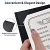 WeChef Restaurant Menu Covers 4.25x11" Trifold 3 View PU Leather with Angled Corners for Wine List Bar Hotel 5 Pack - 3 of 4