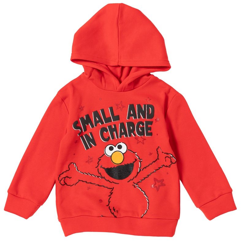 Sesame Street Elmo Cookie Monster Fleece Pullover Hoodie and Pants Outfit Set Toddler, 3 of 8