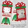 Big Dot of Happiness Ugly Sweater - Holiday and Christmas Party Money and Gift Card Sleeves - Nifty Gifty Card Holders - 8 Ct - 3 of 4