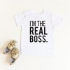 The Juniper Shop I'm The Real Boss Toddler Short Sleeve Tee - 2 of 2