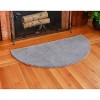 44" Long Minuteman International Half Round Hearth Rug Dove Gray - ACHLA Designs - image 2 of 4