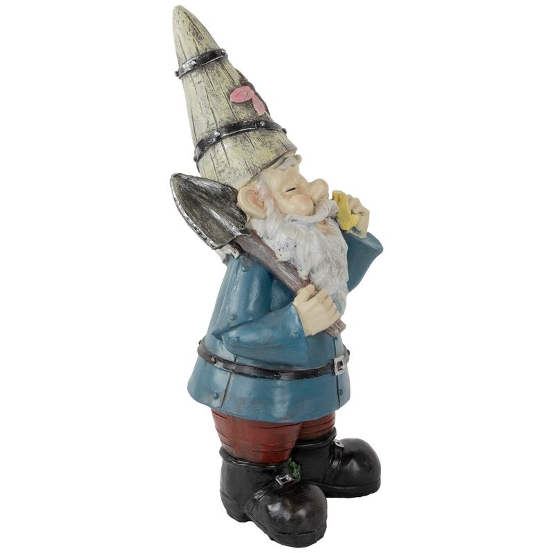 Northlight Gnome with Shovel Outdoor Garden Statue - 15.25", 4 of 6