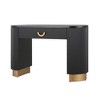Mirod Modern Console Table with Vertical Ribbed Design and Functional Drawer, MDF + Metal Entryway Sofa Table - 3 of 4