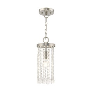 Livex Lighting Elizabeth 1 - Light Pendant in  Brushed Nickel - 1 of 4