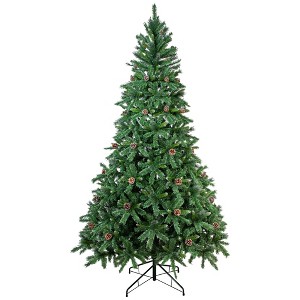 Northlight Full Two-Tone Buckeye Glittered Pine Artificial Christmas Tree - 12' - Unlit - 1 of 4