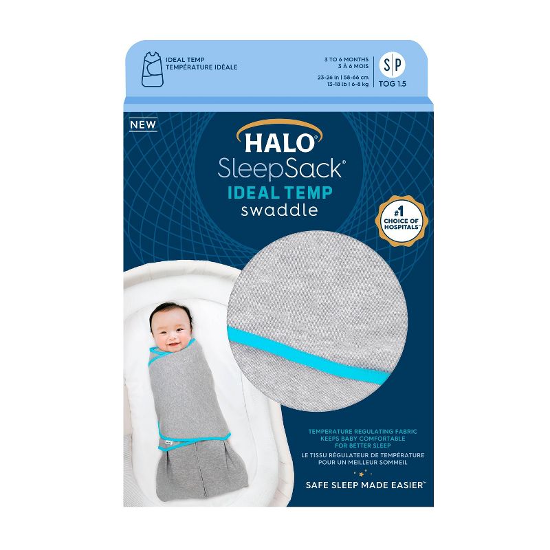 HALO Innovations Sleepsack Swaddle Wrap Ideal Temperature, 5 of 7